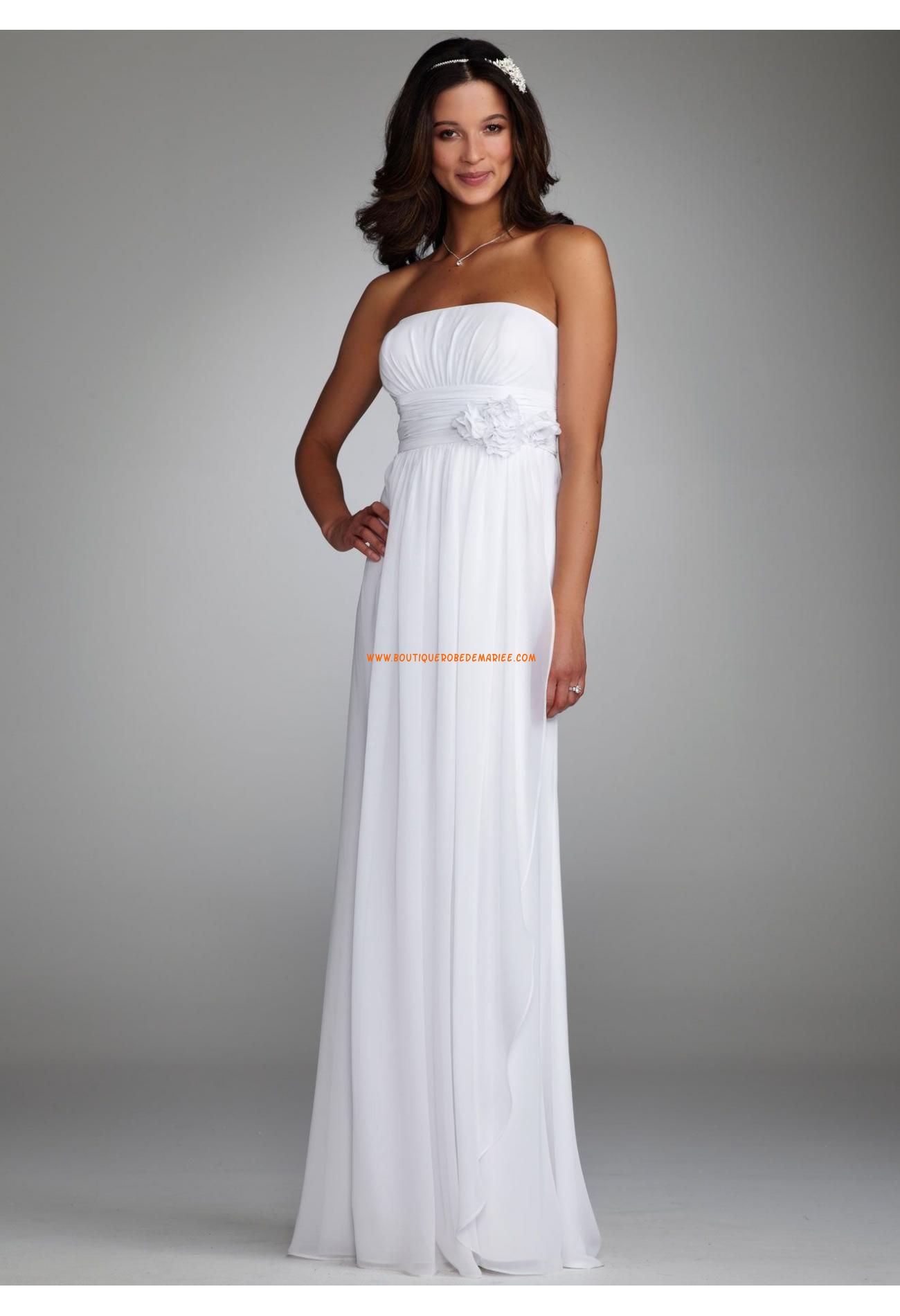 robe blanche longue