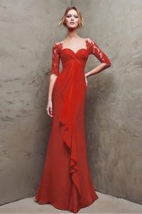 robe de soirée rouge